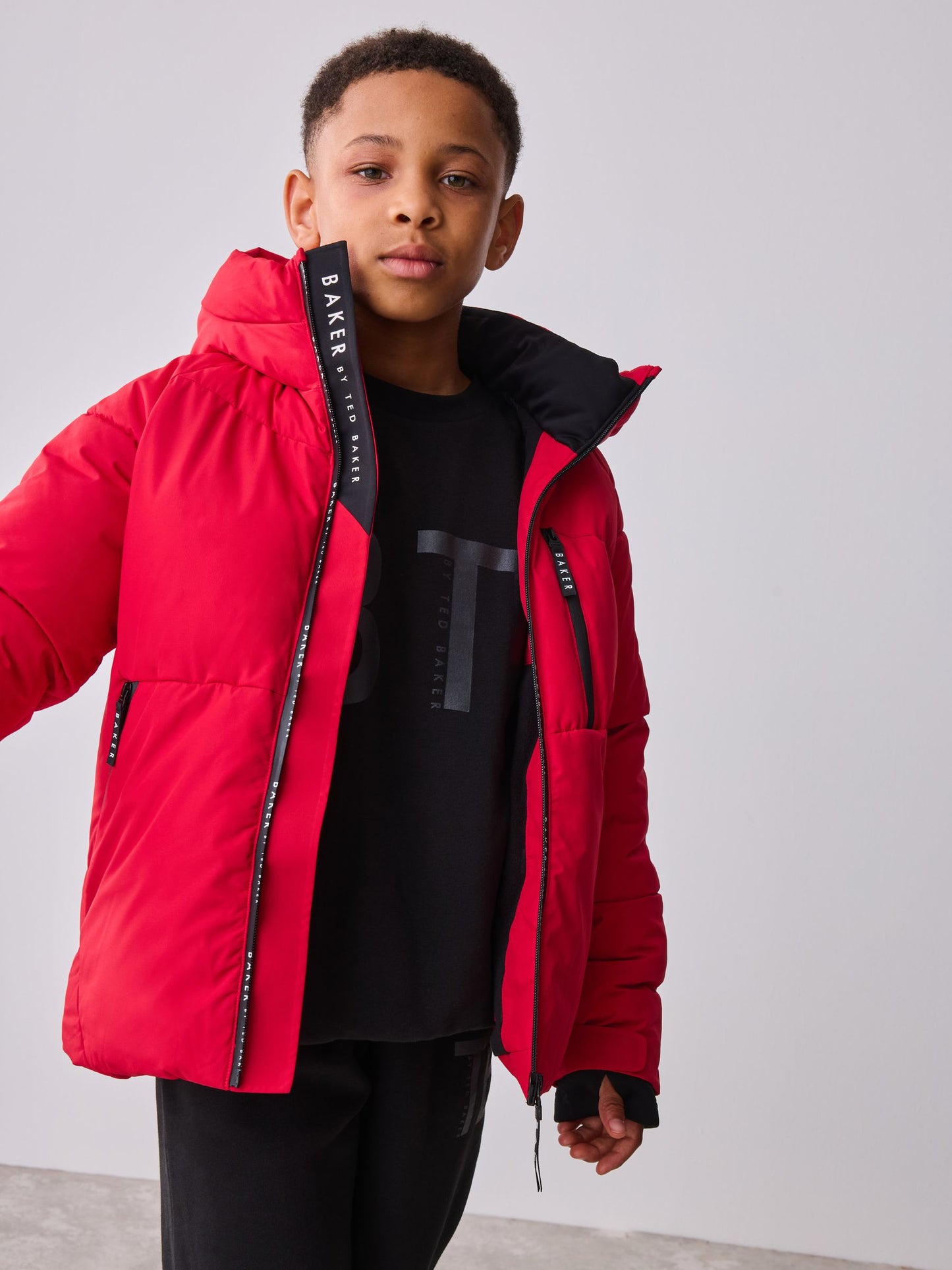 Baker by Ted Baker Shower Resistant Red Padded Coat