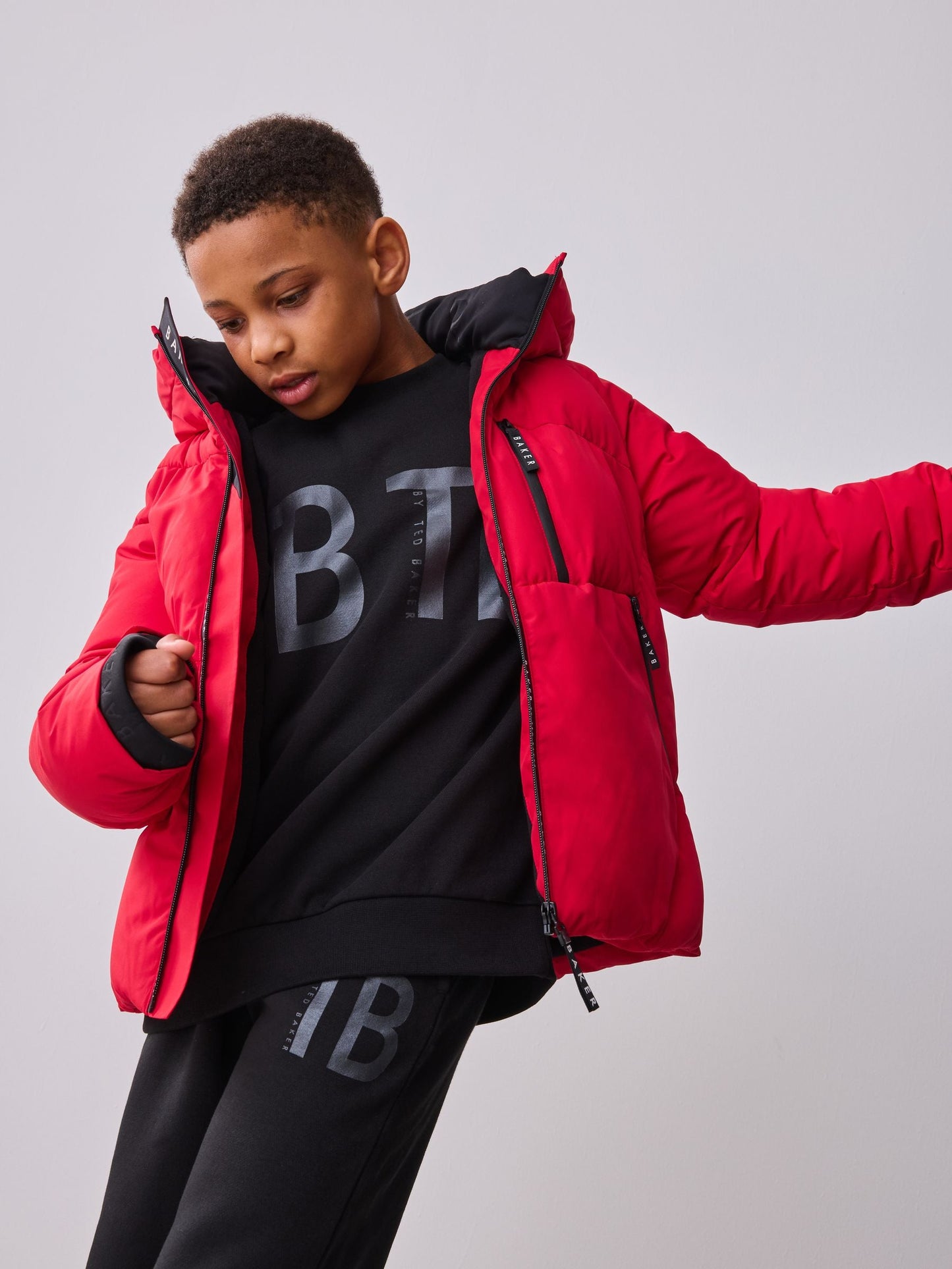 Baker by Ted Baker Shower Resistant Red Padded Coat