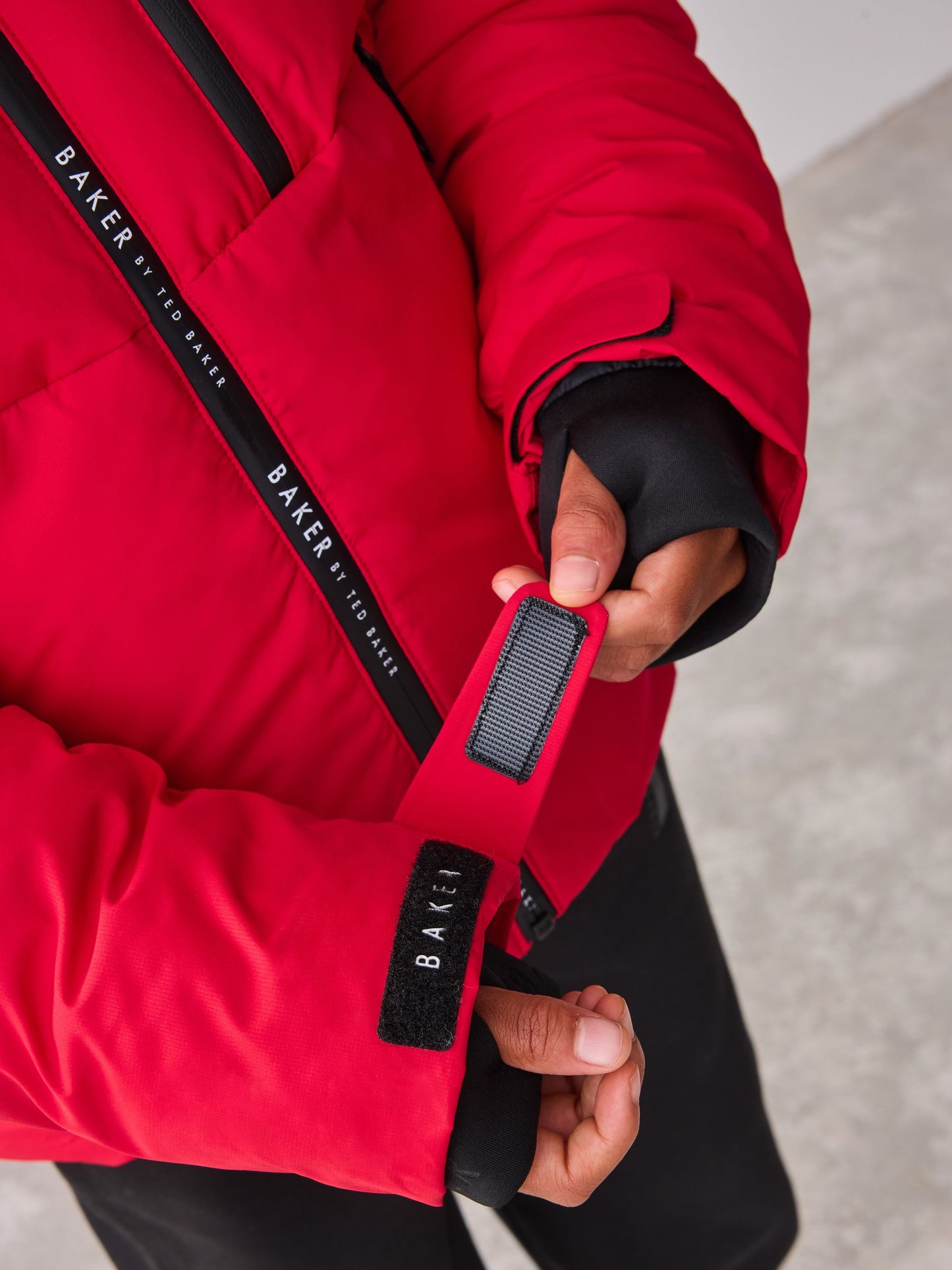 Baker by Ted Baker Shower Resistant Red Padded Coat