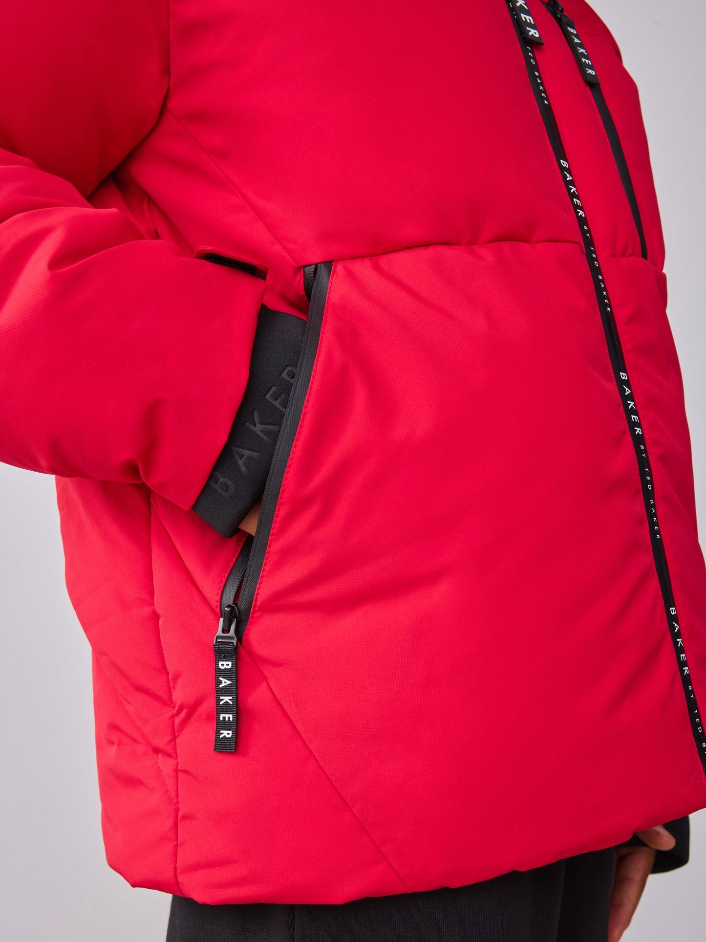 Baker by Ted Baker Shower Resistant Red Padded Coat