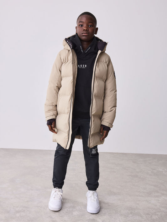 Baker by Ted Baker Shower Resistant Stone Longline Padded Coat image 2