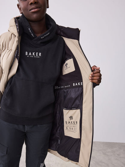 Baker by Ted Baker Shower Resistant Stone Longline Padded Coat image 4