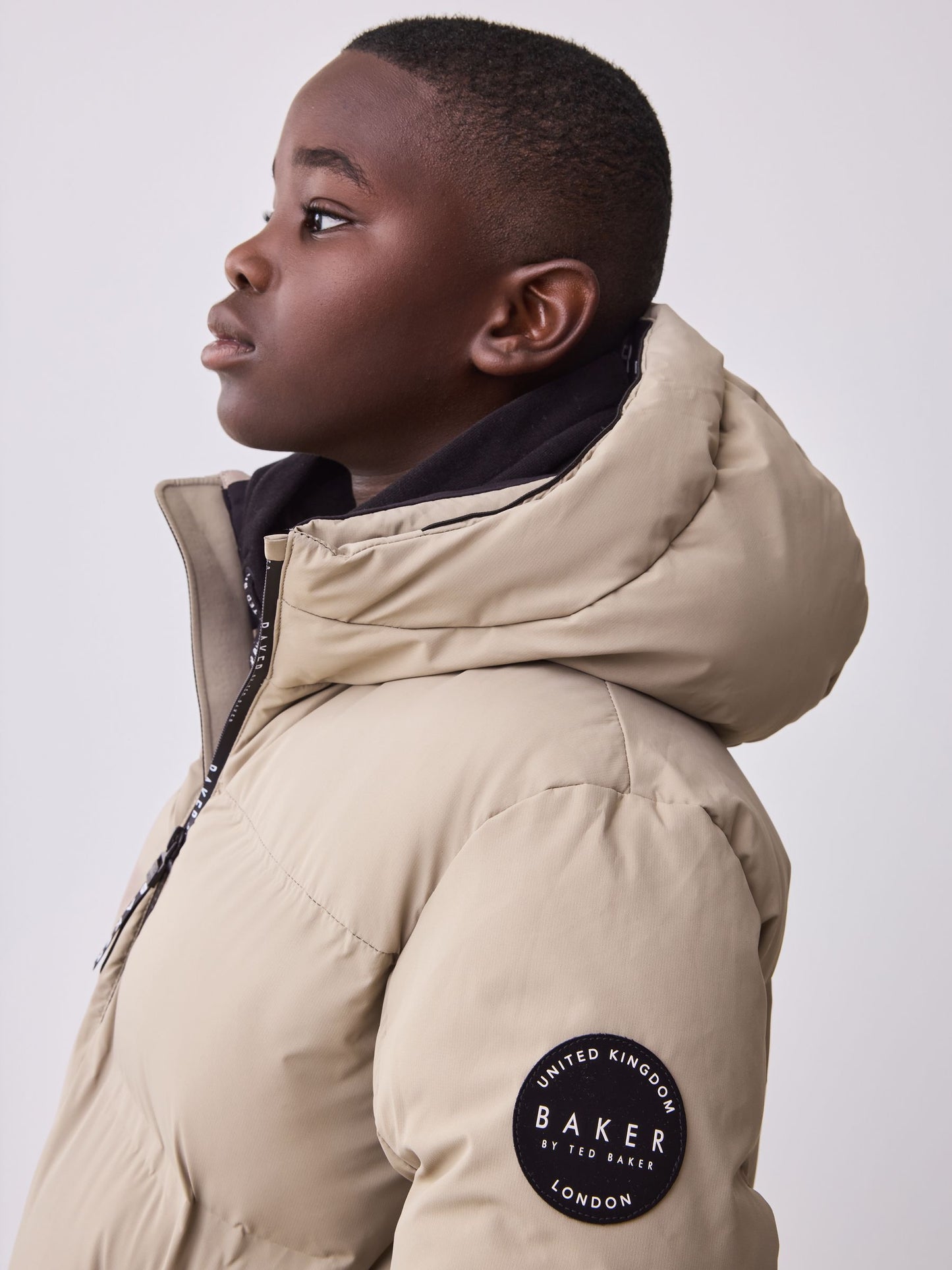 Baker by Ted Baker Shower Resistant Stone Longline Padded Coat image 5