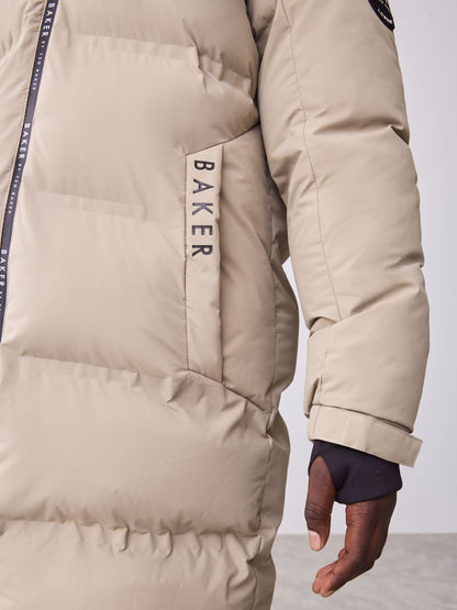 Baker by Ted Baker Shower Resistant Stone Longline Padded Coat image 8