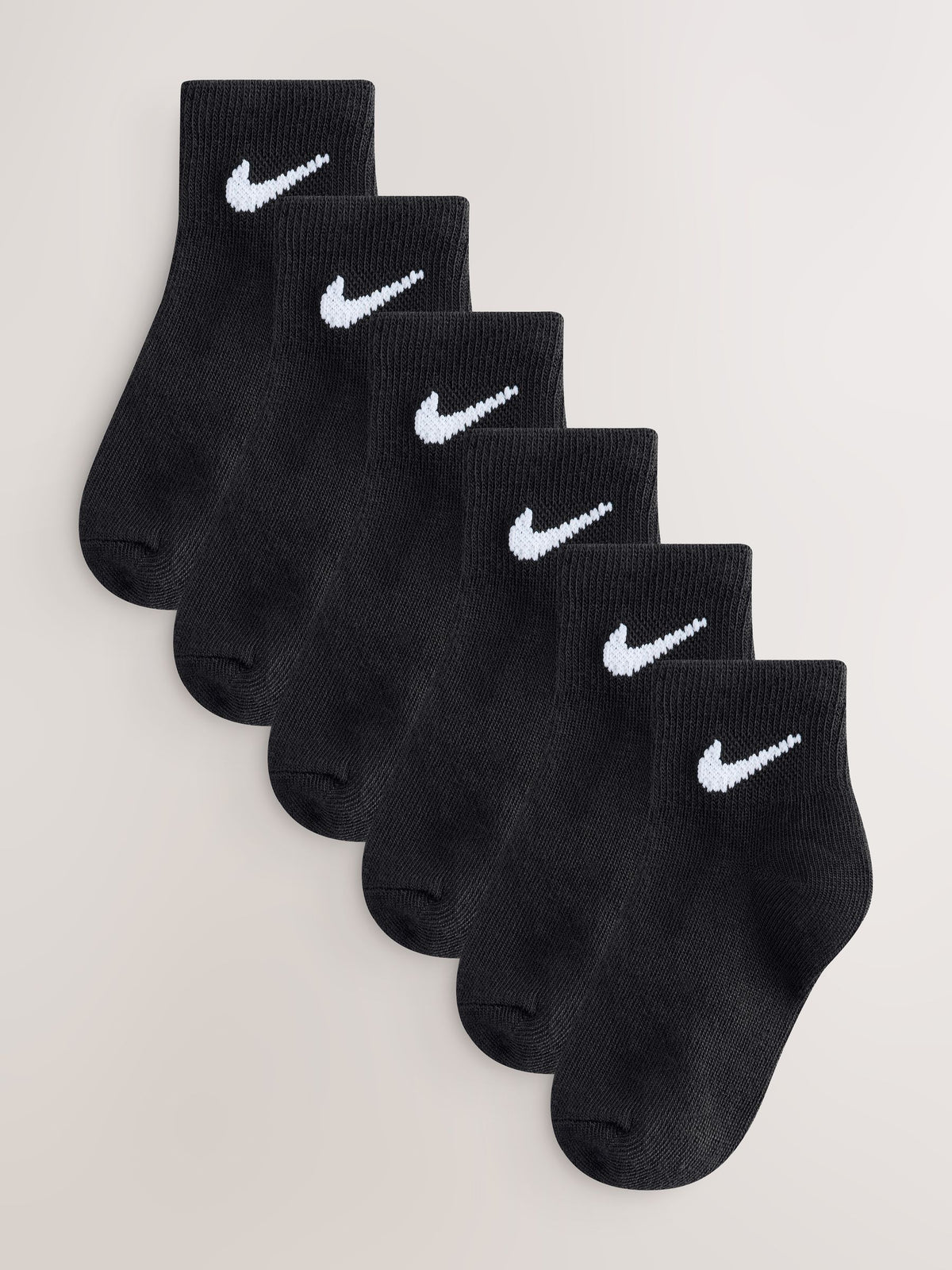 Nike Black Ankle Socks 6 Pack - image 1