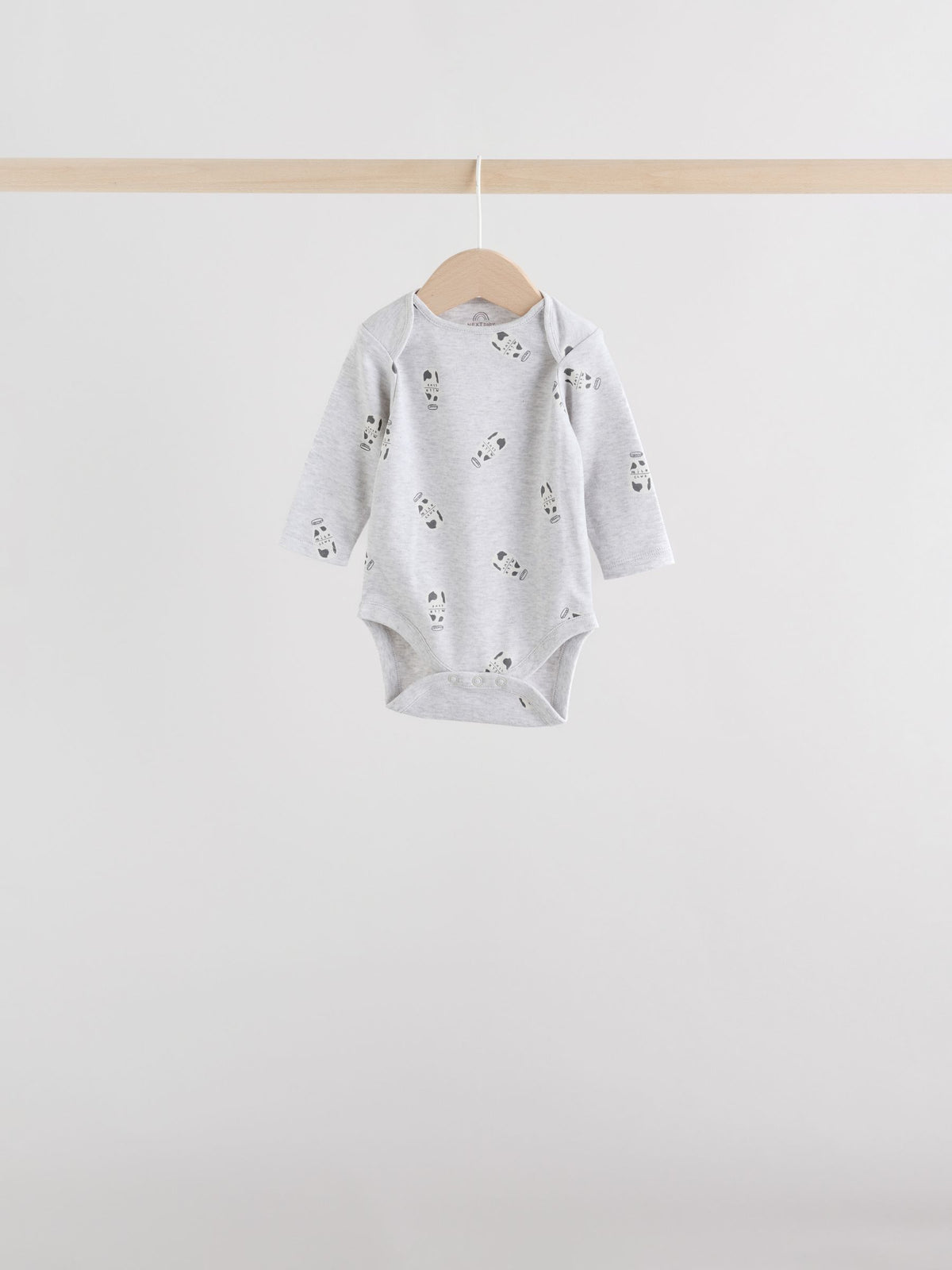 Dsiney Kidz - Monochrome Baby Long Sleeve Bodysuits 5 Pack image 8
