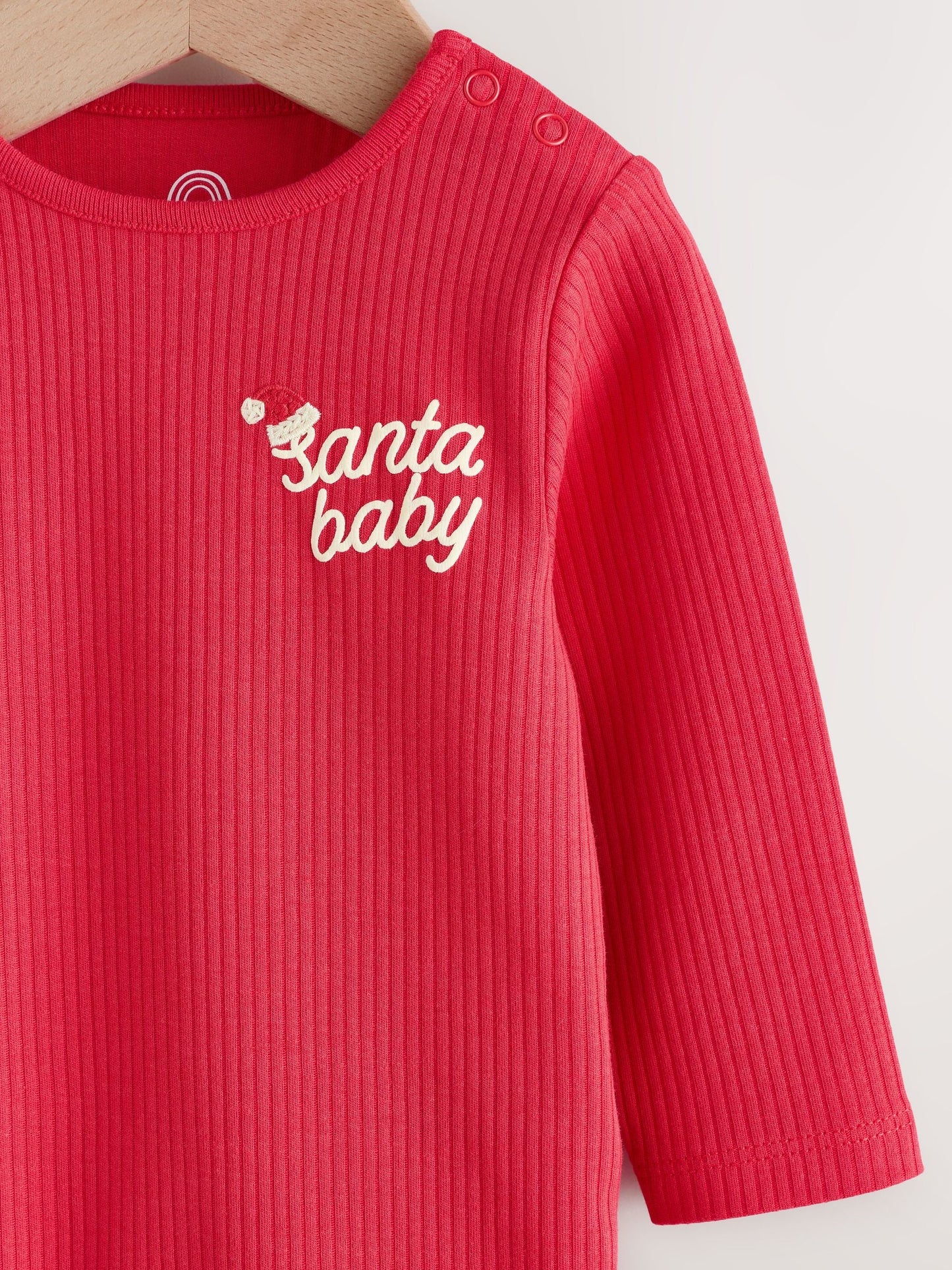 Red Christmas Baby Bodysuit