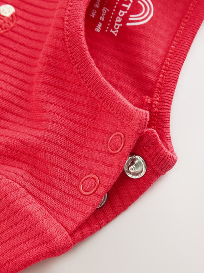 Red Christmas Baby Bodysuit