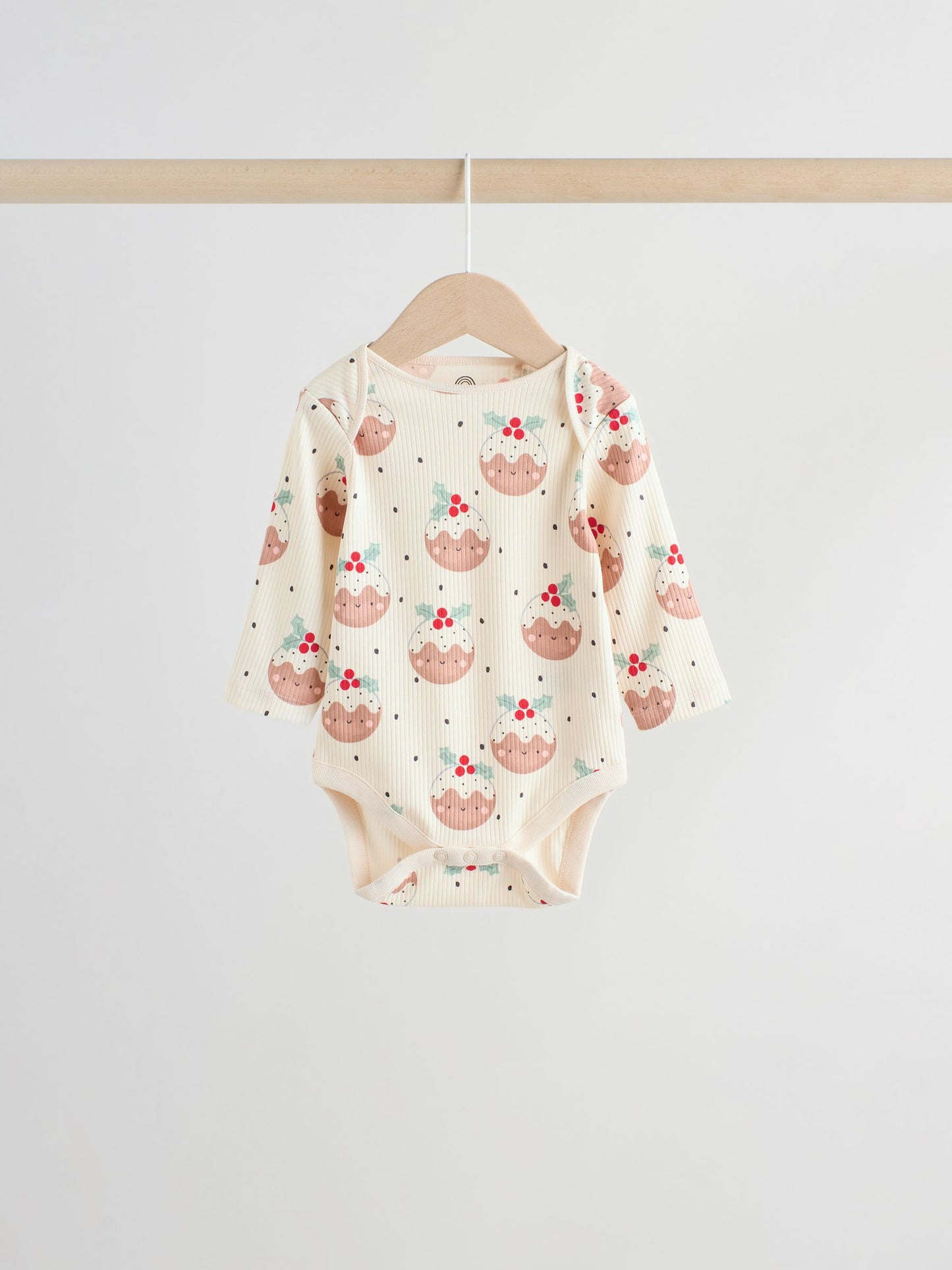 Multi Baby Christmas Bodysuits 3 Pack image 2