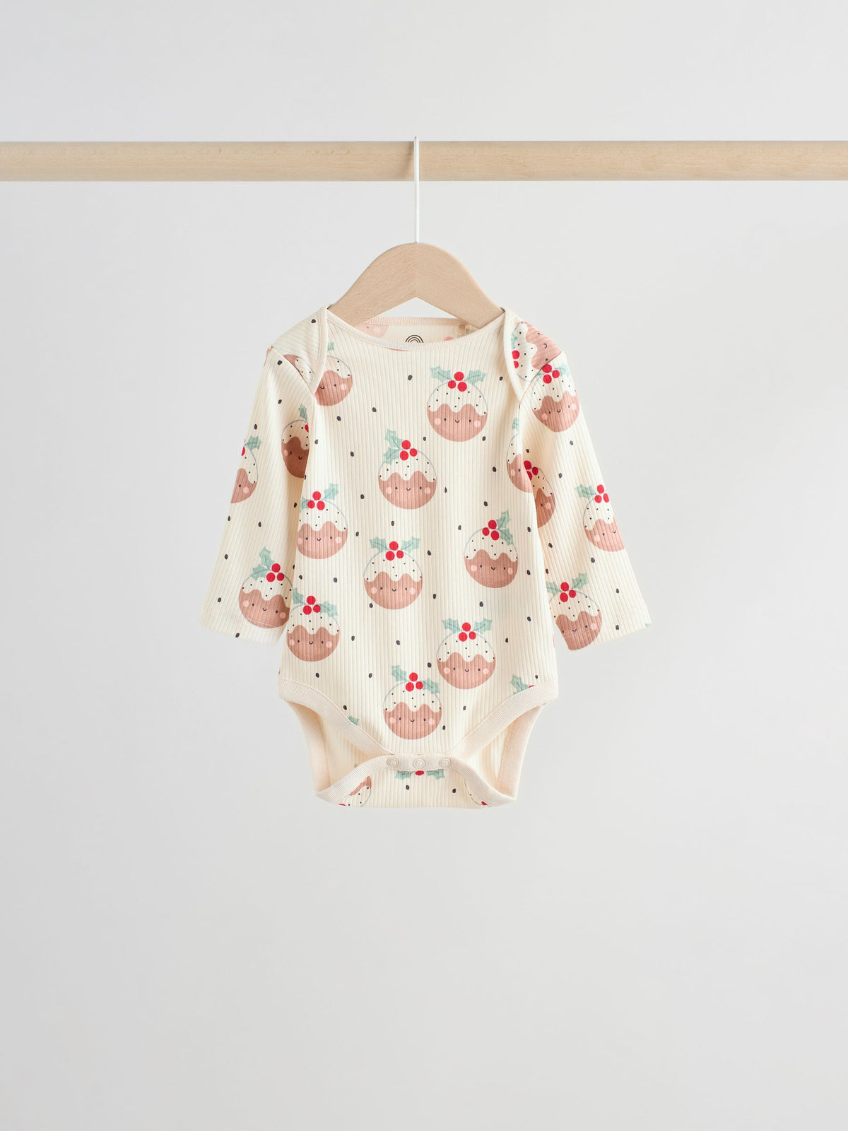 Multi Baby Christmas Bodysuits 3 Pack image 2