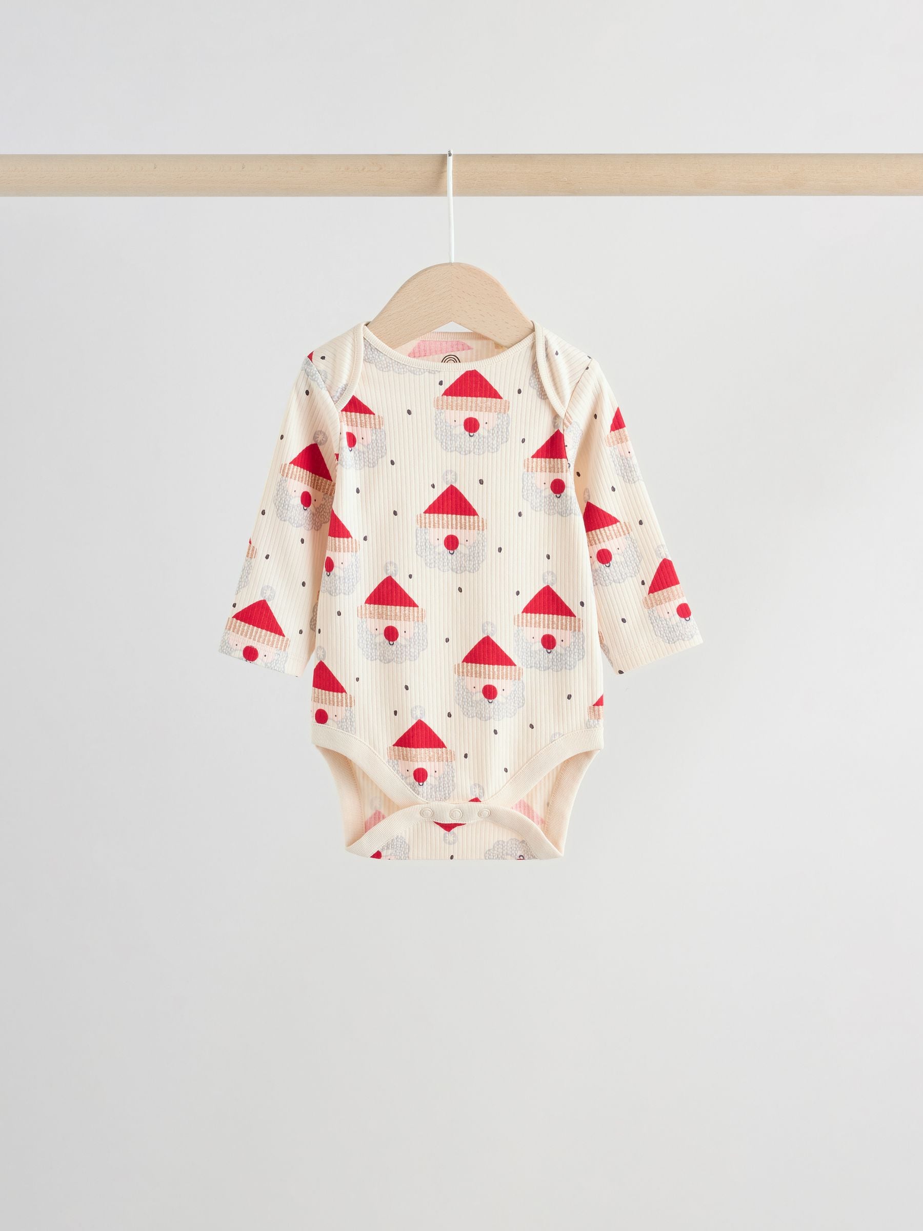 Multi Baby Christmas Bodysuits 3 Pack image 3