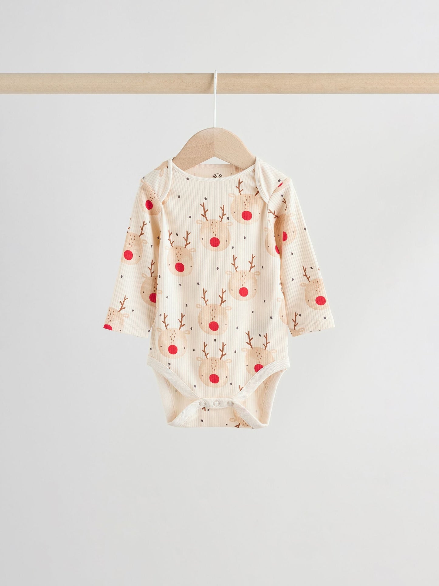 Multi Baby Christmas Bodysuits 3 Pack image 4