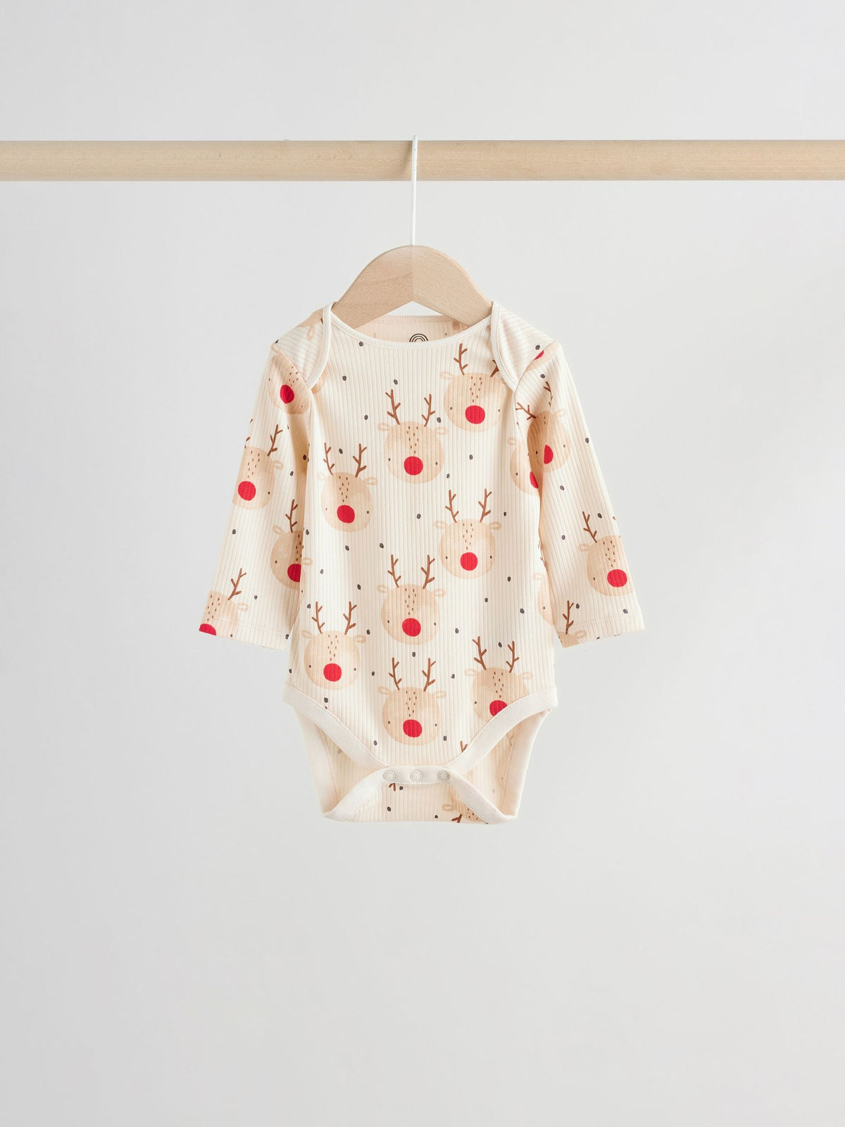 Multi Baby Christmas Bodysuits 3 Pack image 4