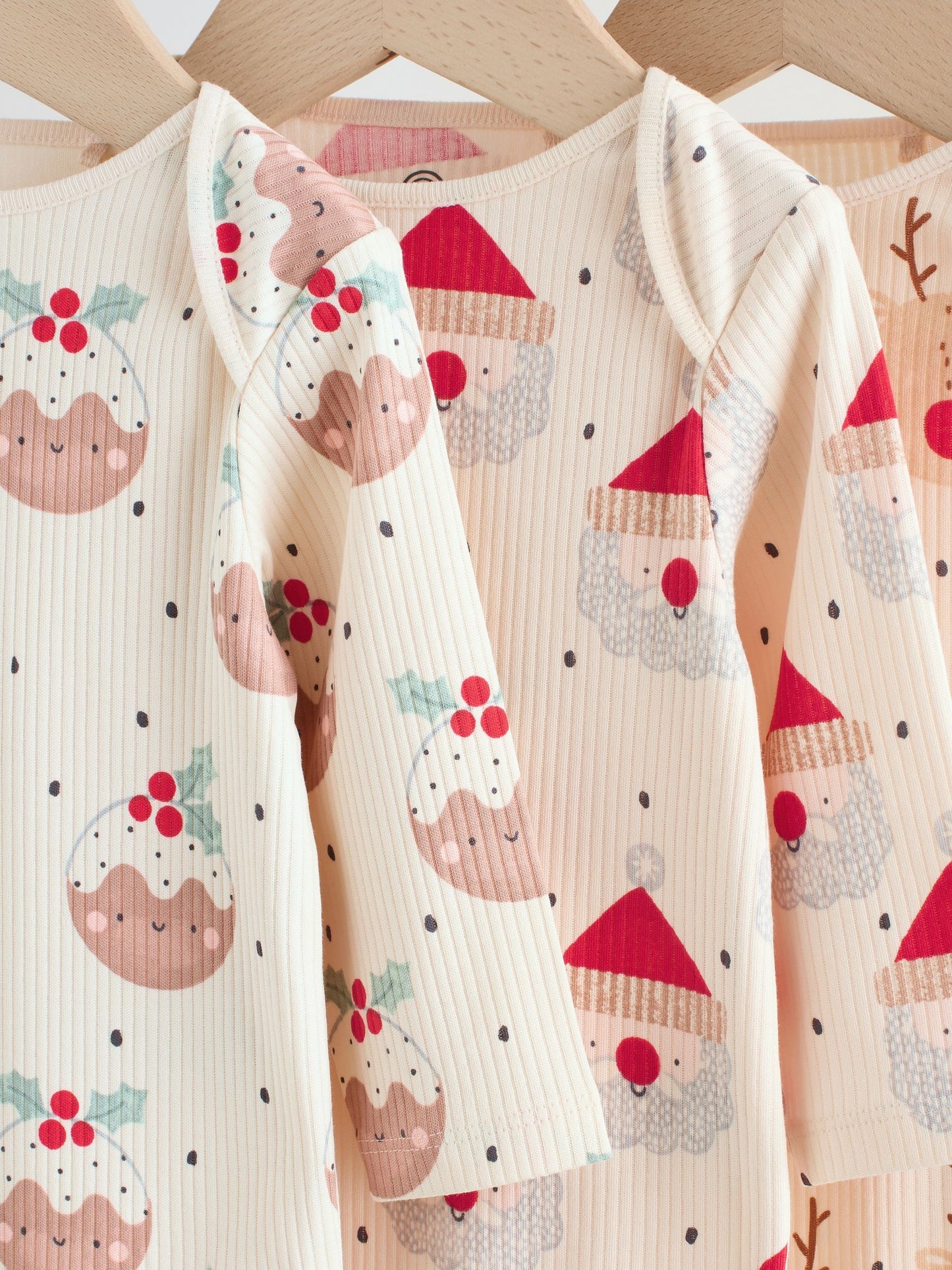 Multi Baby Christmas Bodysuits 3 Pack image 7