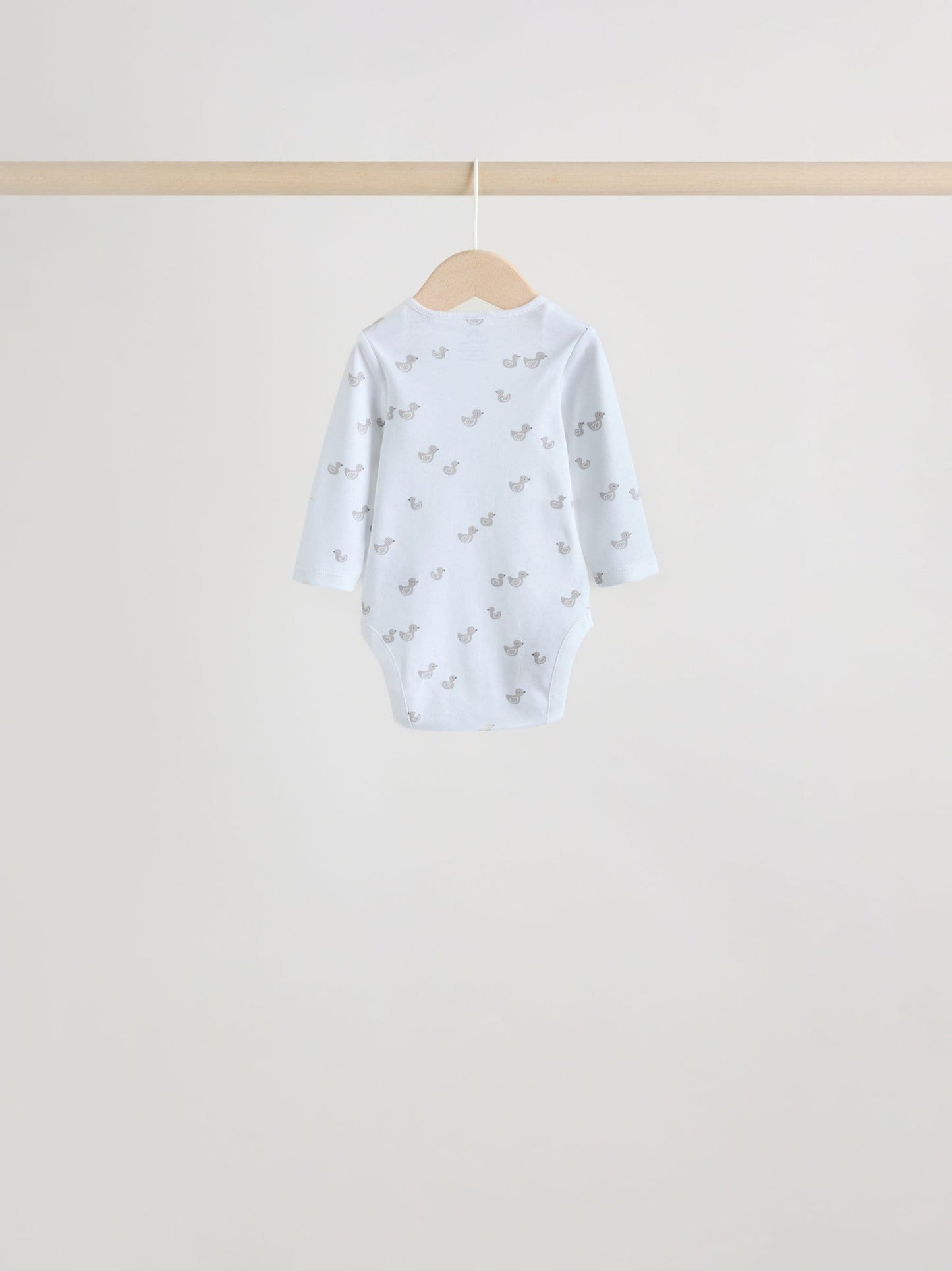 Grey Long Sleeved Baby Bodysuits 5 Pack image 9