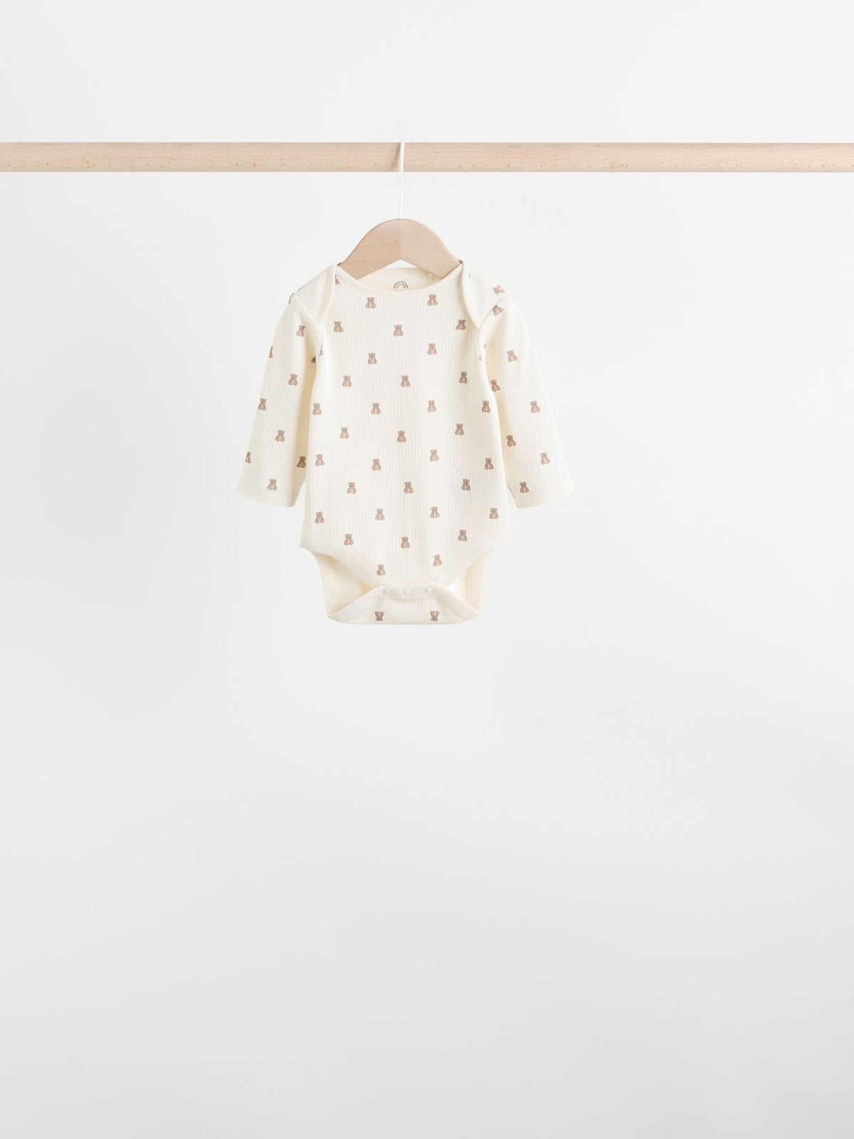 Dsiney Kidz - Neutral Bear Baby Long Sleeve Bodysuits 5 Pack image 3