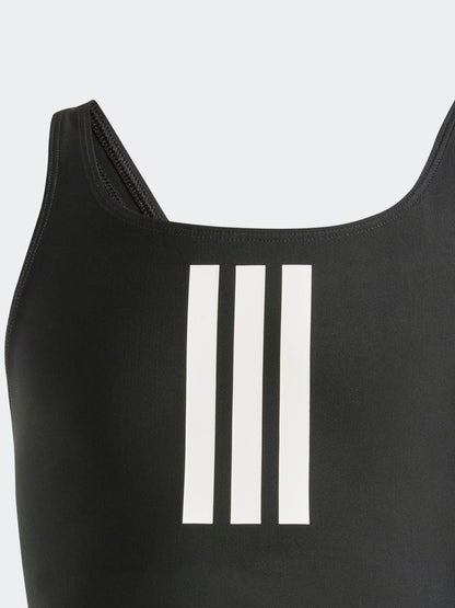 Dsiney Kidz - adidas Black/White 3-Stripes Kids Swimsuit image 5
