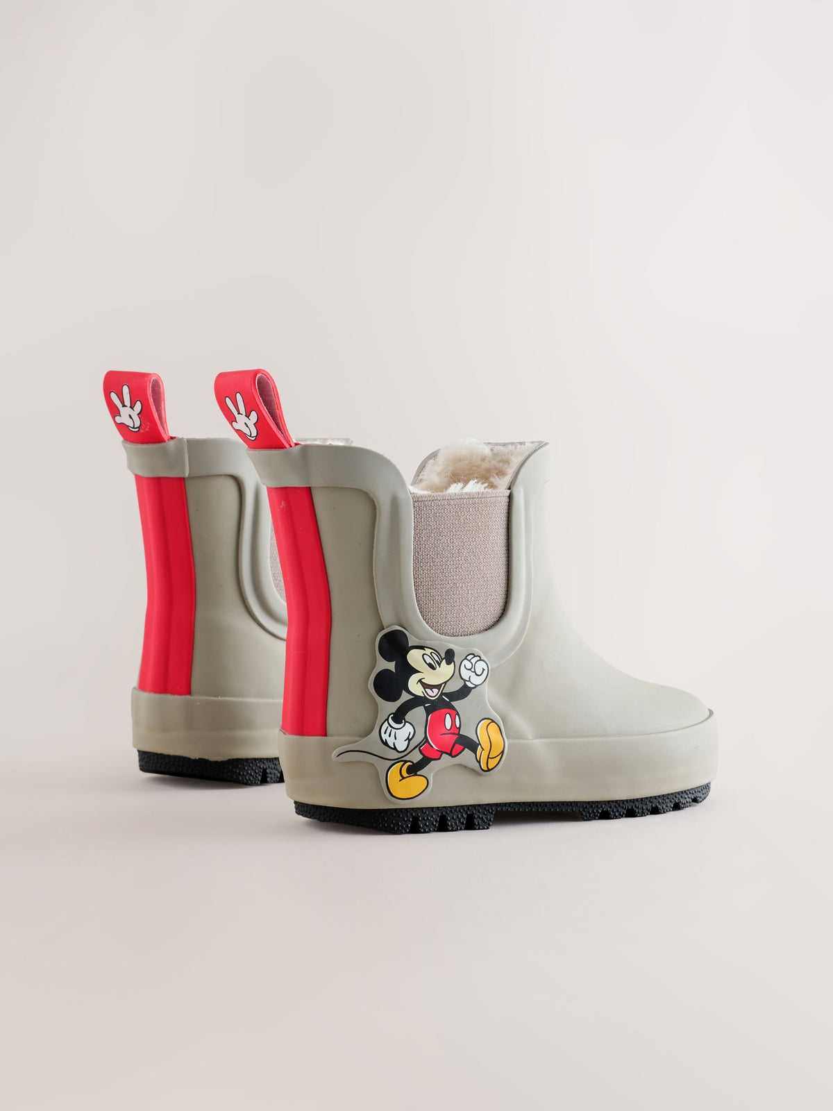 Neutral Mickey Mouse Warm Lined Ankle Wellies - image 4