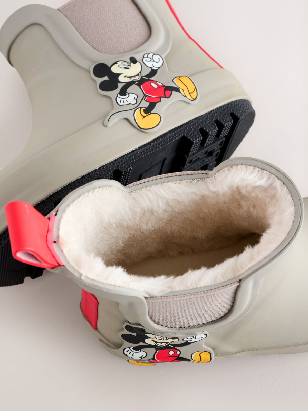 Neutral Mickey Mouse Warm Lined Ankle Wellies - image 5