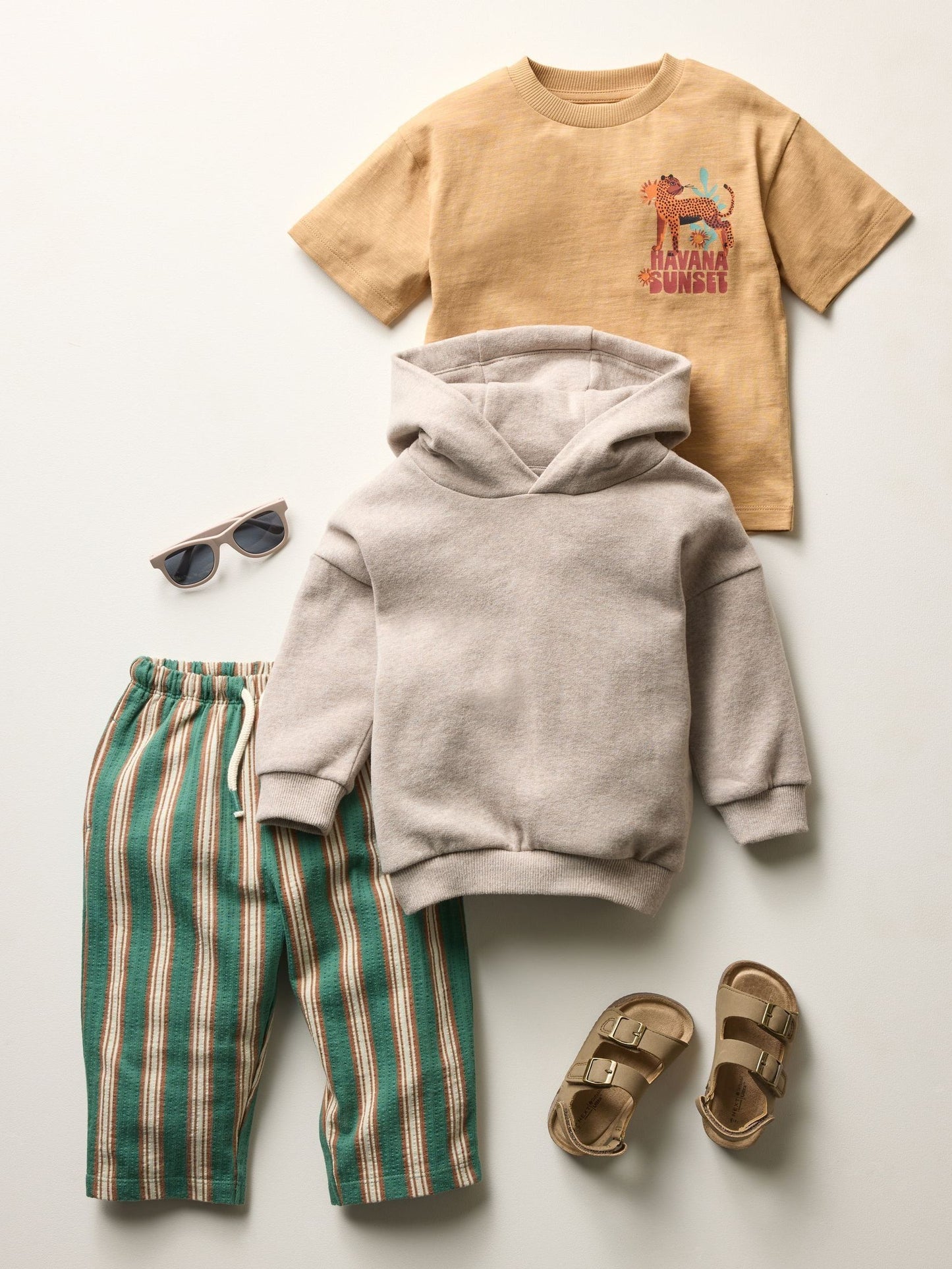 Dsiney Kidz - Oatmeal Marl Soft Touch Hoodie (3mths-7yrs) image 2