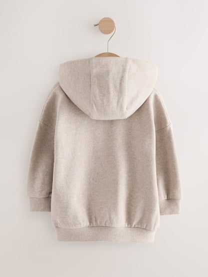 Dsiney Kidz - Oatmeal Marl Soft Touch Hoodie (3mths-7yrs) image 4
