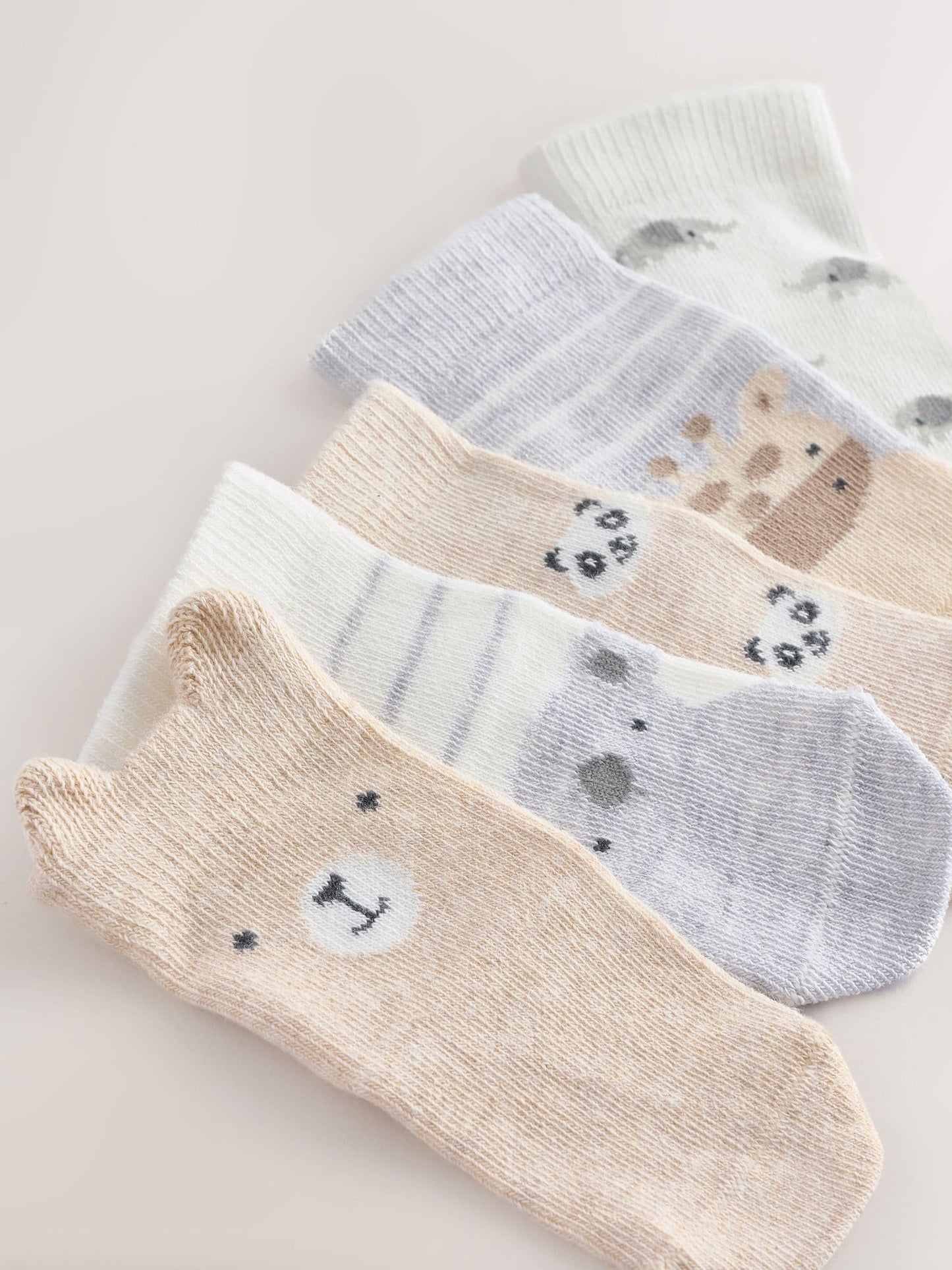 Neutral Baby Socks 5 Pack (0mths-2yrs)