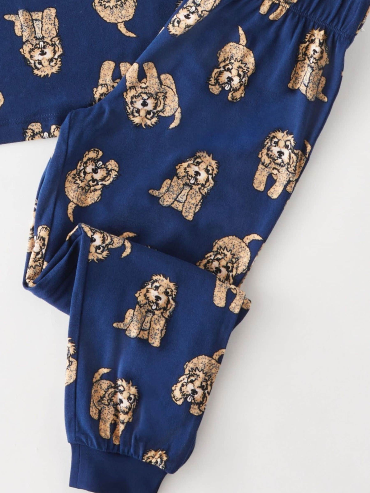 Chelsea Peers Blue Kids Cockapoo Print Crewneck Long Pyjamas Set - image 2