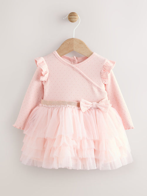 Dsiney Kidz - Pink Baby Long Sleeve Tutu Dress (0mths-2yrs) image 1
