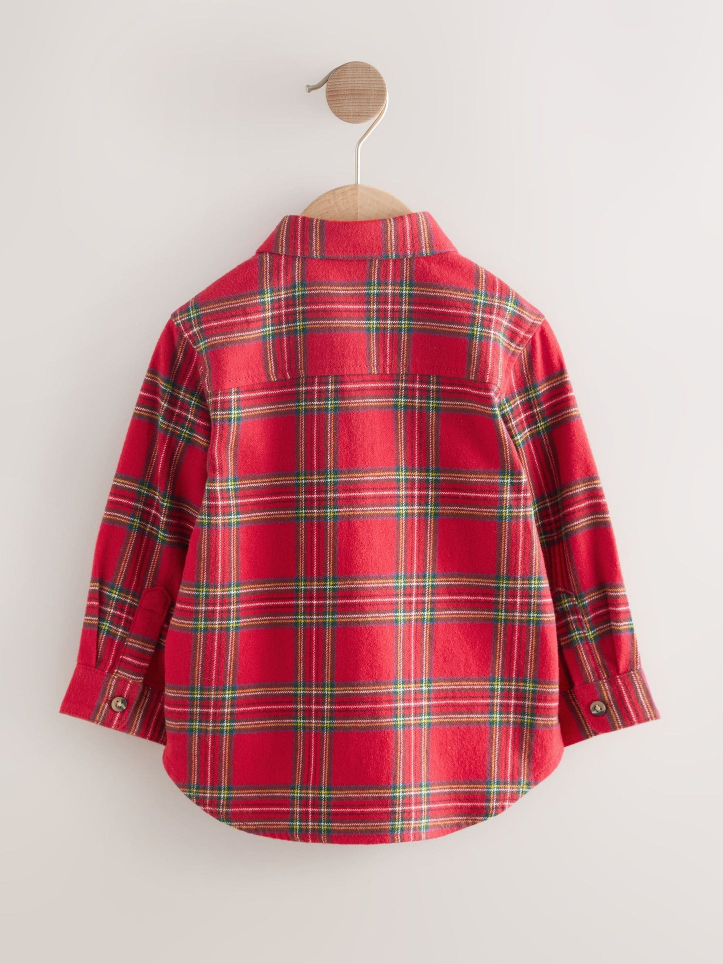 Red Tartan Long Sleeve Christmas Check Shirt (3mths-7yrs)