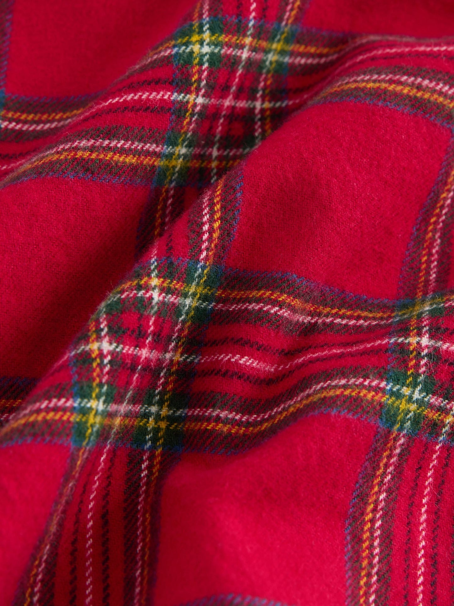 Red Tartan Long Sleeve Christmas Tartan Check Character Shirt (3mths-10yrs)