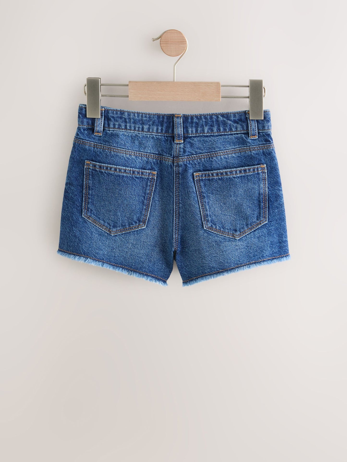 Dsiney Kidz - Blue Regular Length Frayed Edge Denim Shorts (3-16yrs) image 1