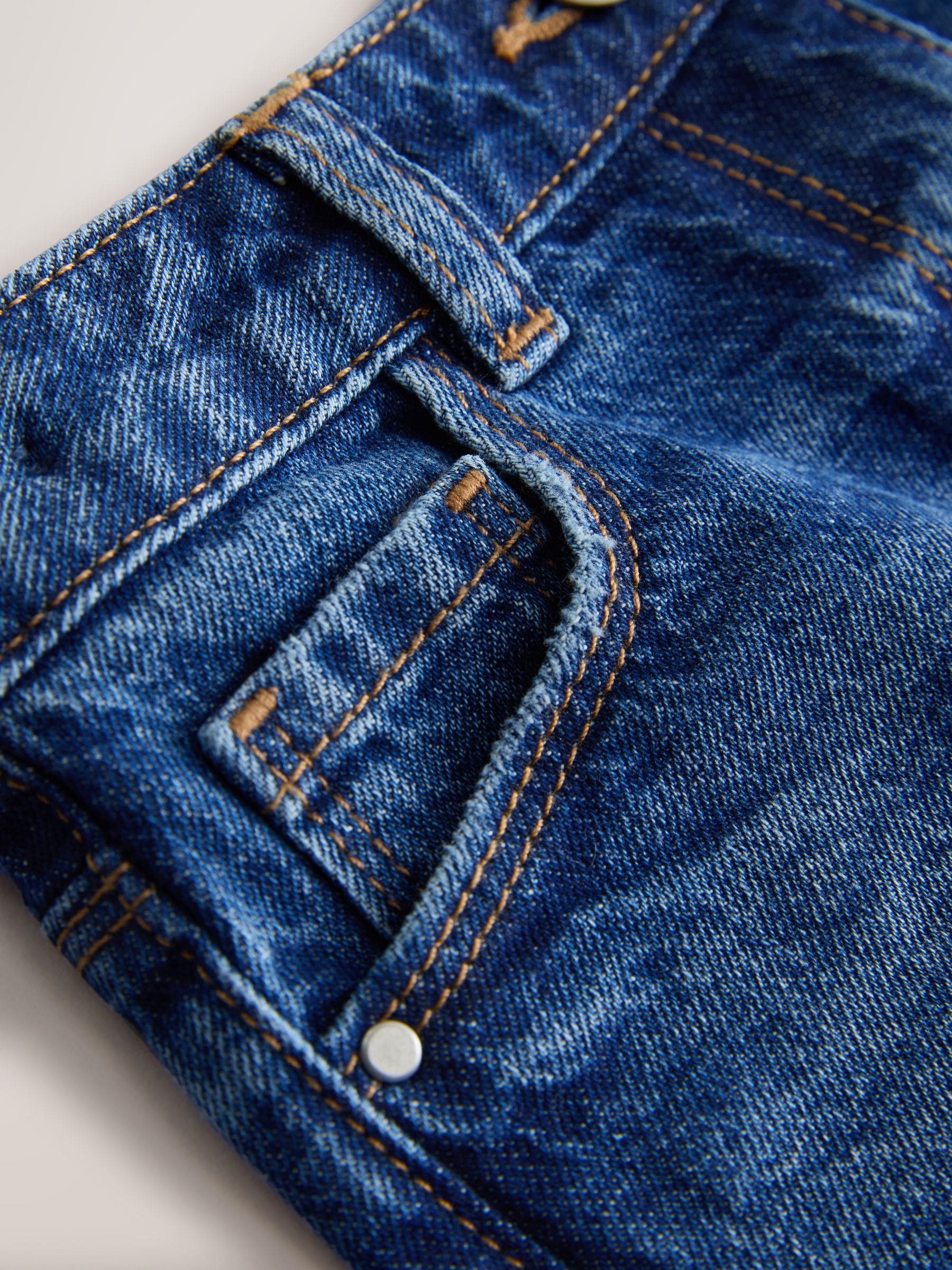 Dsiney Kidz - Blue Regular Length Frayed Edge Denim Shorts (3-16yrs) image 2