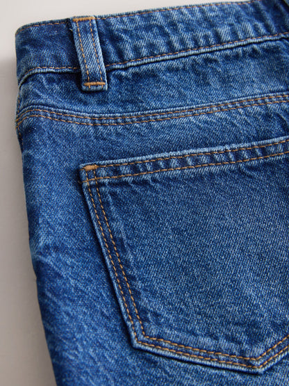 Dsiney Kidz - Blue Regular Length Frayed Edge Denim Shorts (3-16yrs) image 3