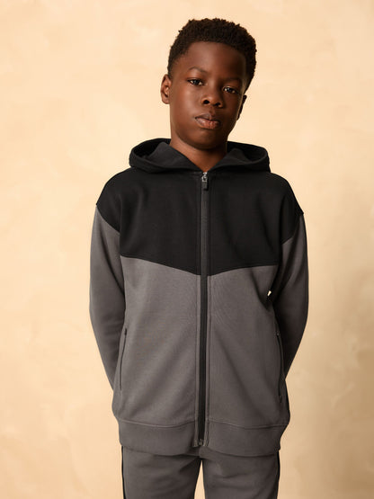 Charcoal Grey Tech Sportswear Hoodie and Joggers Set (3-16yrs) - image 3