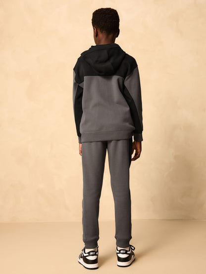 Charcoal Grey Tech Sportswear Hoodie and Joggers Set