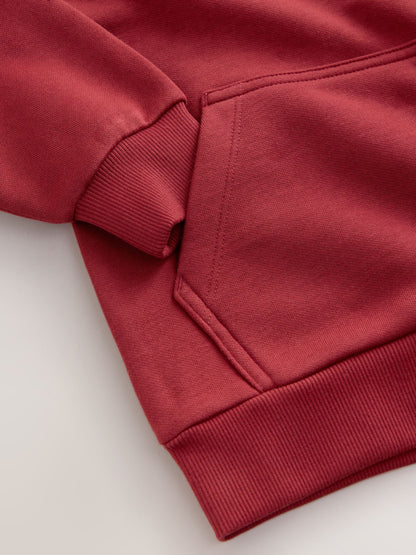 Black/Red Colourblock Hoodie Set