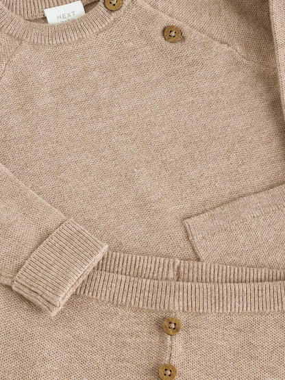 Neutral Baby Knitted Jumper and Leggings Set (0mths-2yrs)