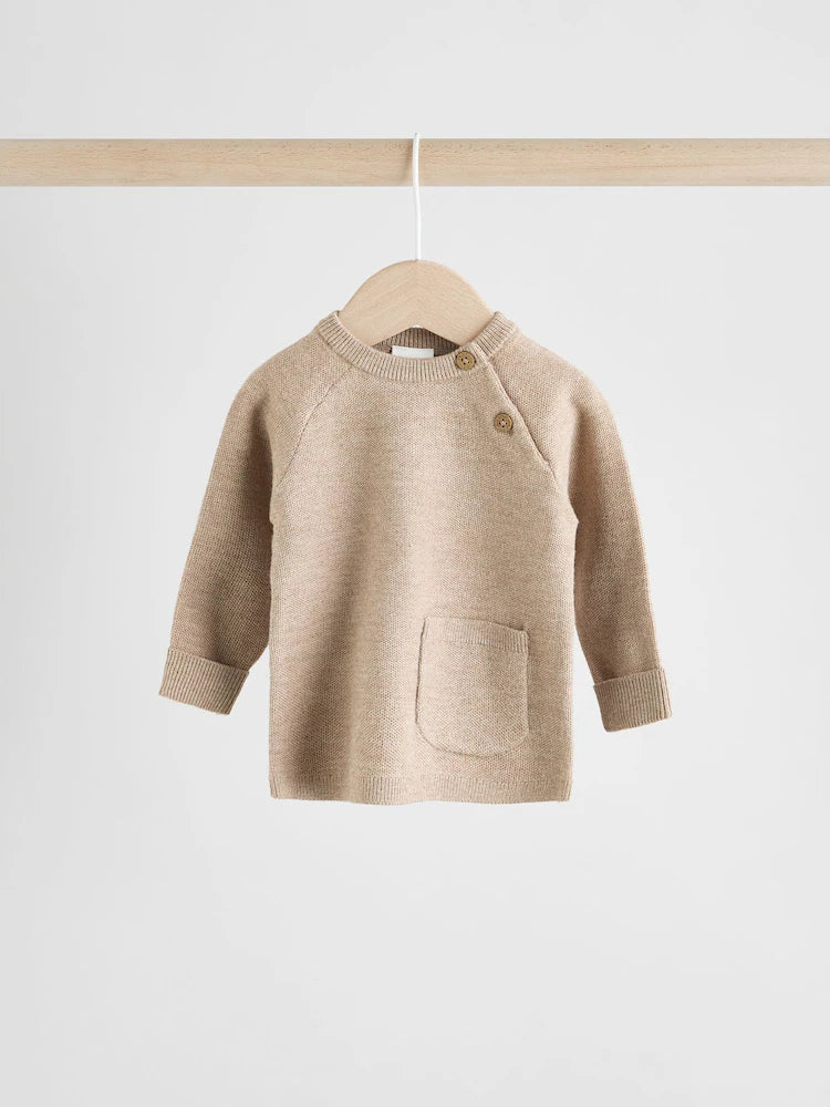 Neutral Baby Knitted Jumper and Leggings Set (0mths-2yrs)