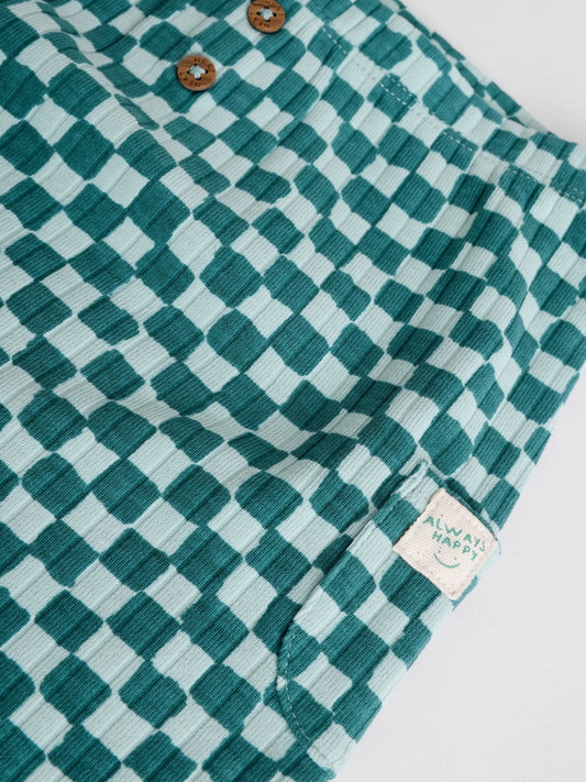 Green Checkerboard Baby Top and Leggings Set 2 Piece (0mths-3yrs) image 3