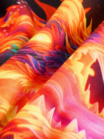 Black Dragon Older Boys Graphic Print Hoodie (3-16yrs)