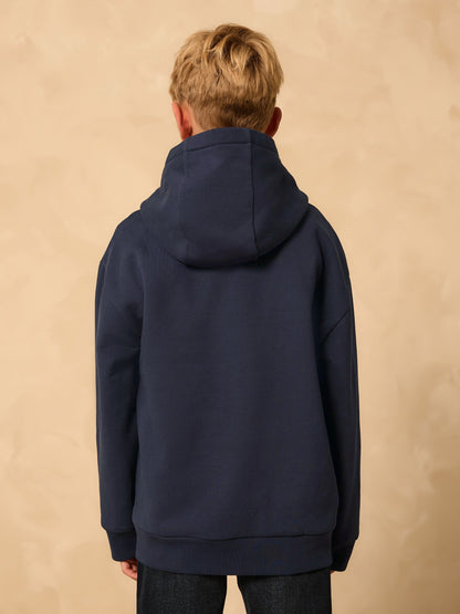 Navy Controller Older Boys Graphic Print Hoodie (3-16yrs)