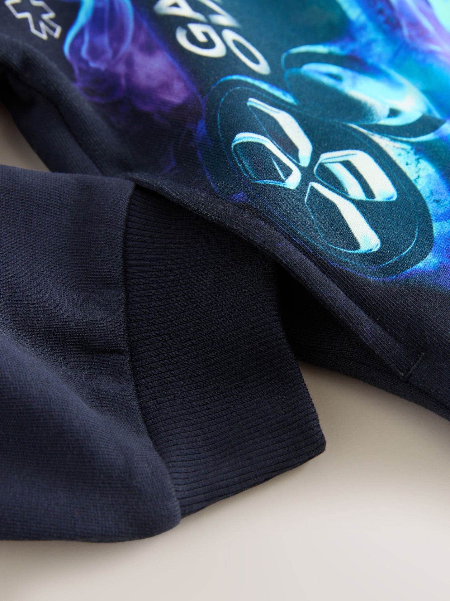 Navy Controller Older Boys Graphic Print Hoodie (3-16yrs)