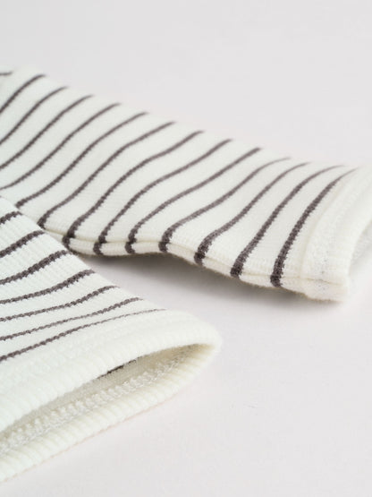 Mono Stripe Baby Long Sleeve T-Shirts 4 Pack (0mths-2yrs) image 5