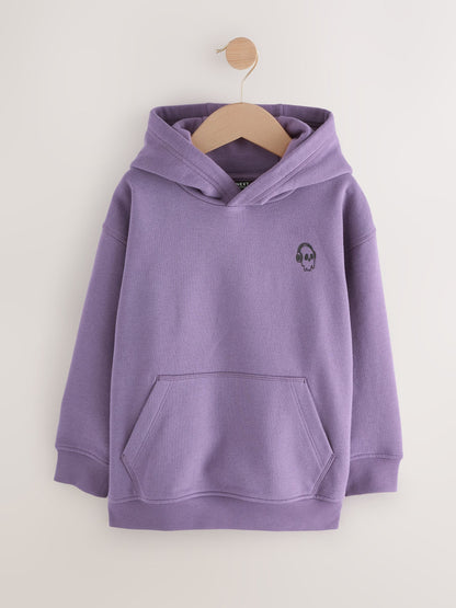Purple Skull Sign Off Hoodie (3-16yrs)