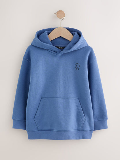Mid Blue Smile Sign Off Hoodie (3-16yrs)