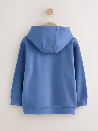 Mid Blue Smile Sign Off Hoodie (3-16yrs)