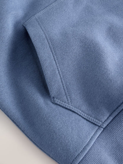 Mid Blue Smile Sign Off Hoodie (3-16yrs)