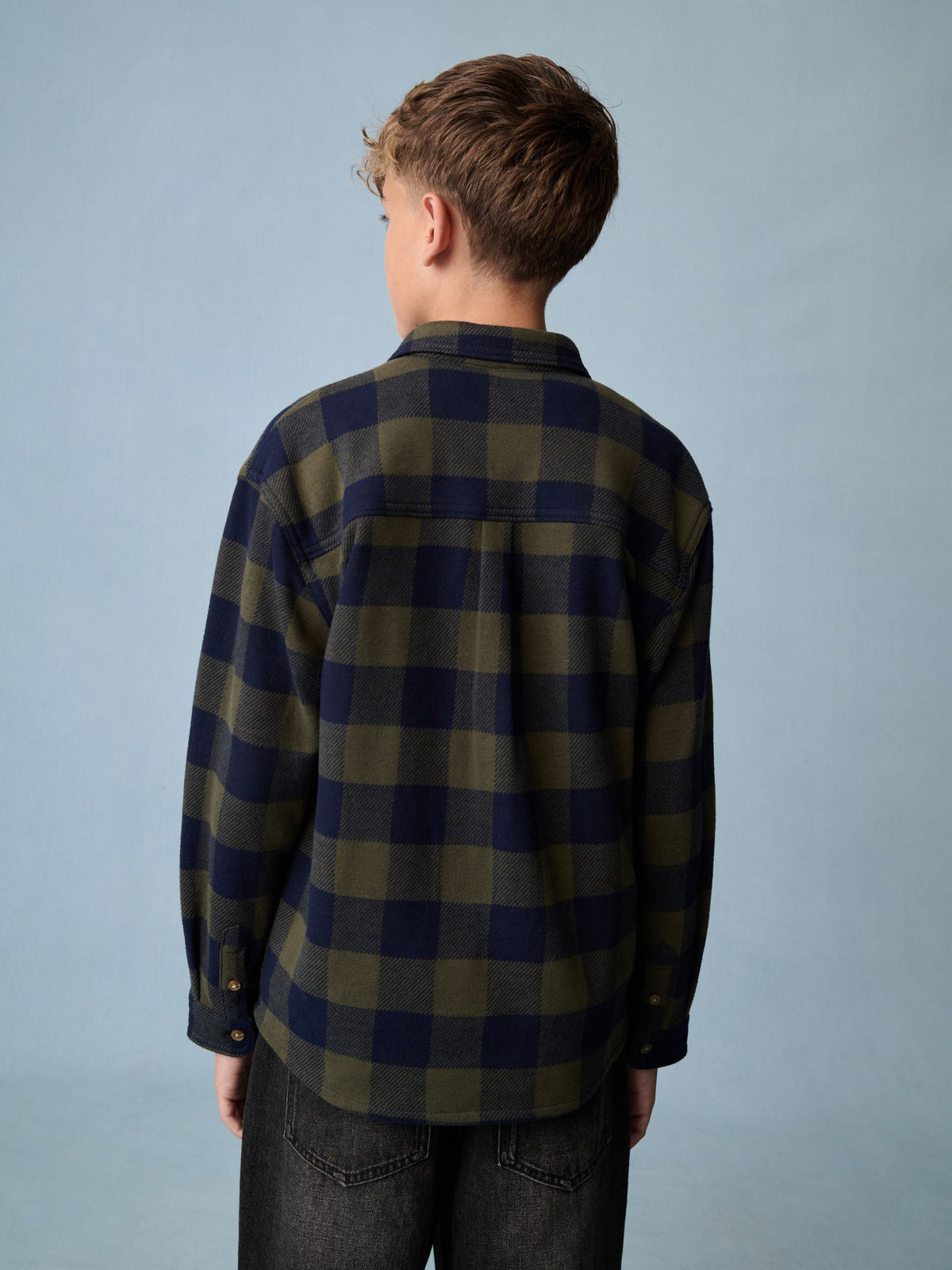 Green Long Sleeve Check Shirt (3-16yrs) - image 3