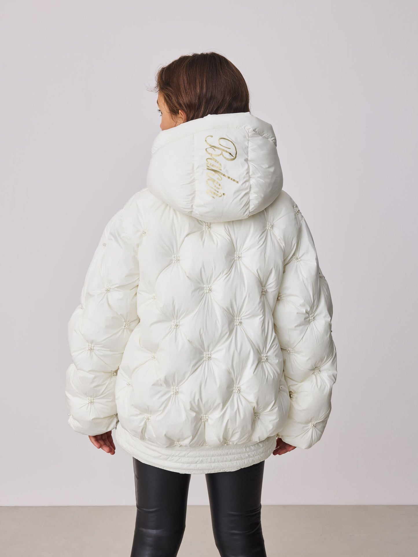 Baker by Ted Baker Cream Padded Pearl Coat image 2