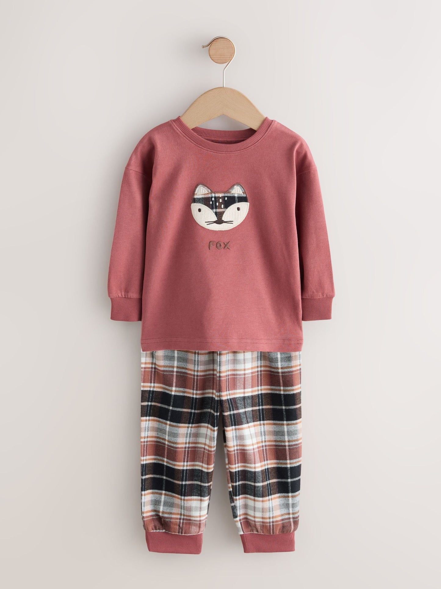 Red/Green Check Woven Bottom Pyjamas 3 Pack (9mths-12yrs)